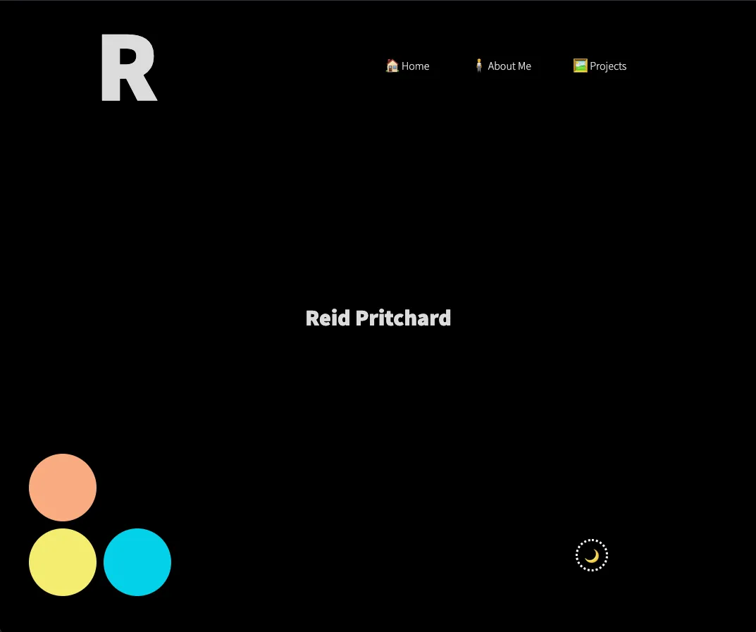 Screenshot or preview of project: Portfolio Site