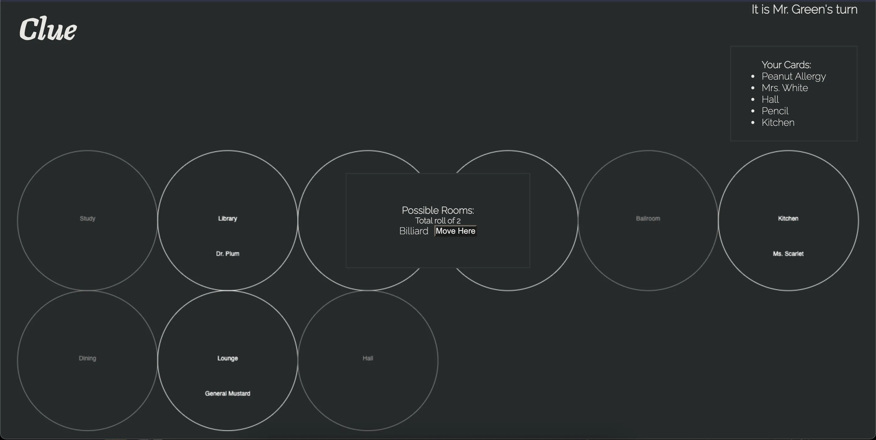 Screenshot or preview of project: Clue